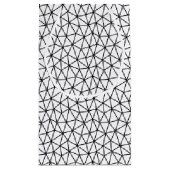 Petit Sac Cadeau Lignes noires et blanches (Dos)