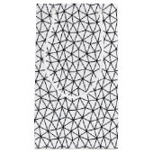 Petit Sac Cadeau Lignes noires et blanches (Devant)