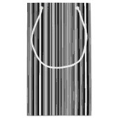 Petit Sac Cadeau Lignes noires et blanches (Dos)