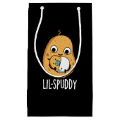 Petit Sac Cadeau Lil Spuddy Funny Potato Pun Dark BG (Devant)