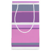 Petit Sac Cadeau Lilac rayures (Devant)