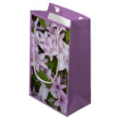Petit Sac Cadeau lilas, clematis, belle, fleur, fleur lilas, (Devant Angle)