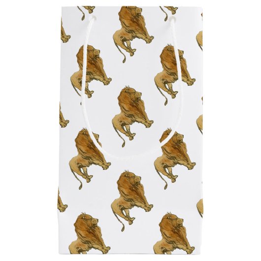 Petit Sac Cadeau Lion (Devant)