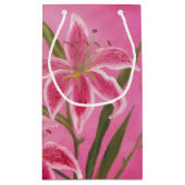 Petit Sac Cadeau Lis rose (Dos)