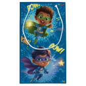 Petit Sac Cadeau Little Superheroes Party (Dos)