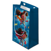 Petit Sac Cadeau Little Superheroes Party (Devant Angle)