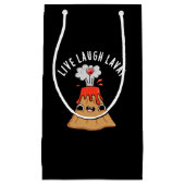 Petit Sac Cadeau Live Lauder Lava Funny Volcano Pun Dark BG (Devant)