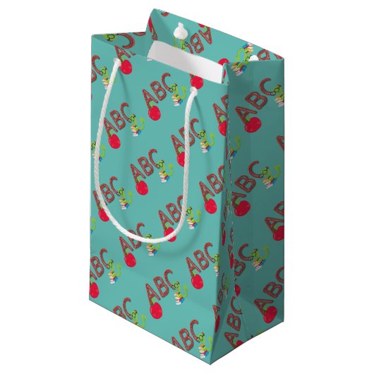 Petit Sac Cadeau Livre de ver ABC (Devant Angle)