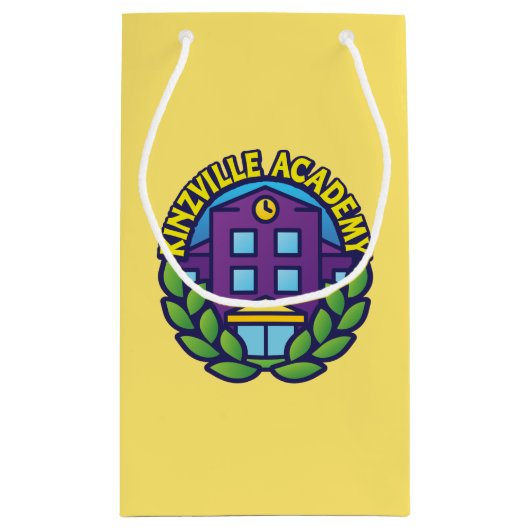 Petit Sac Cadeau Logo d'académie de Kinzville (Dos)