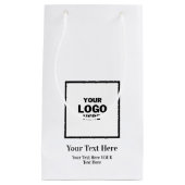 Petit Sac Cadeau Logo de société commerciale professionnelle à l'im (Devant)