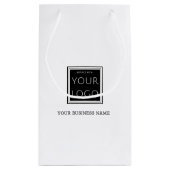 Petit Sac Cadeau Logo de votre entreprise avec nom promotionnel (Dos)