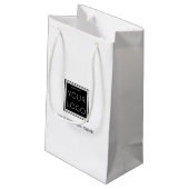 Petit Sac Cadeau Logo de votre entreprise avec nom promotionnel (Dos Angle)