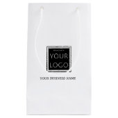 Petit Sac Cadeau Logo de votre entreprise avec nom promotionnel (Devant)