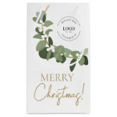 Petit Sac Cadeau Logo d'entreprise moderne Joyeux Noël (Dos)