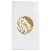 Petit Sac Cadeau Logo Lion Or Simple (Dos)
