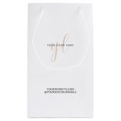 Petit Sac Cadeau Logo personnalisé pour petits groupes d'entreprise (Dos)