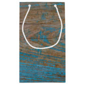 Petit Sac Cadeau Look bois patiné (Dos)