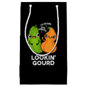 Petit Sac Cadeau Lookin Gourd Funny Veggie Pun Dark BG (Devant)