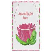 Petit Sac Cadeau Lotus rose (Dos)