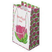 Petit Sac Cadeau Lotus rose (Dos Angle)