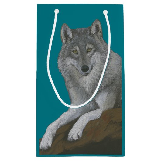Petit Sac Cadeau Loup (Dos)