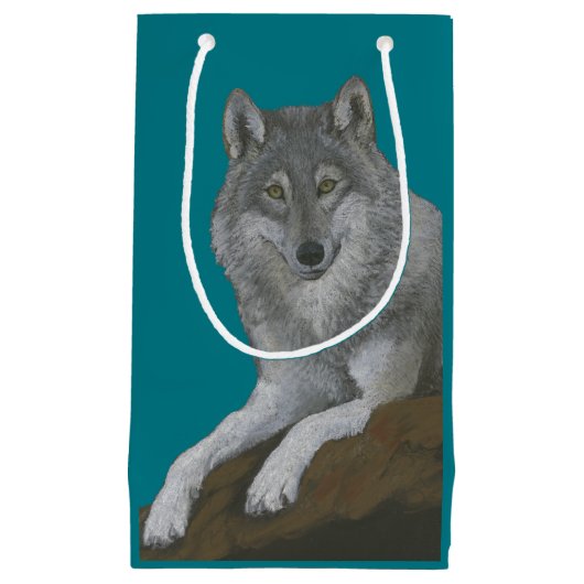Petit Sac Cadeau Loup (Devant)