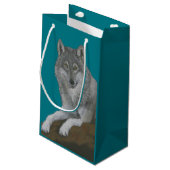 Petit Sac Cadeau Loup (Dos Angle)