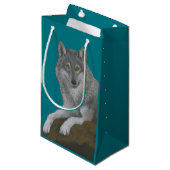 Petit Sac Cadeau Loup (Devant Angle)