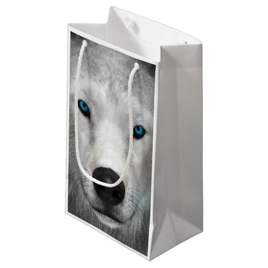 Petit Sac Cadeau Loup arctique (Devant Angle)