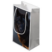 Petit Sac Cadeau Loup noir (Dos Angle)
