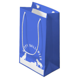 Petit Sac Cadeau Loups en neige, Happy Halloween