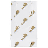 Petit Sac Cadeau Loutre de flottement mignonne (Devant)