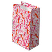 Petit Sac Cadeau LOVE Typographie Motif Saint Valentin (Dos Angle)
