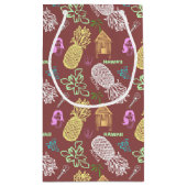 Petit Sac Cadeau Luau hawaïen modelé (Dos)