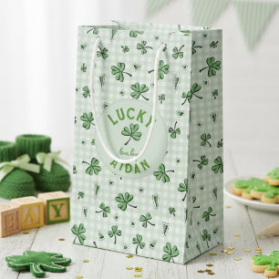 Petit Sac Cadeau Lucky Baby Green Genre Neutre St Paddys