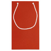 Petit Sac Cadeau Lumineuse texture de grain rouge chaud (Dos)