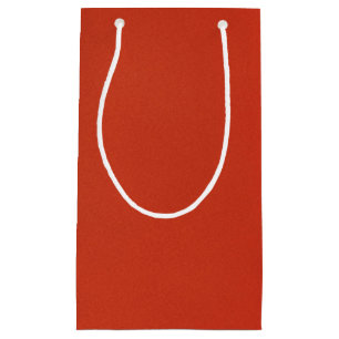 Petit Sac Cadeau Lumineuse texture de grain rouge chaud