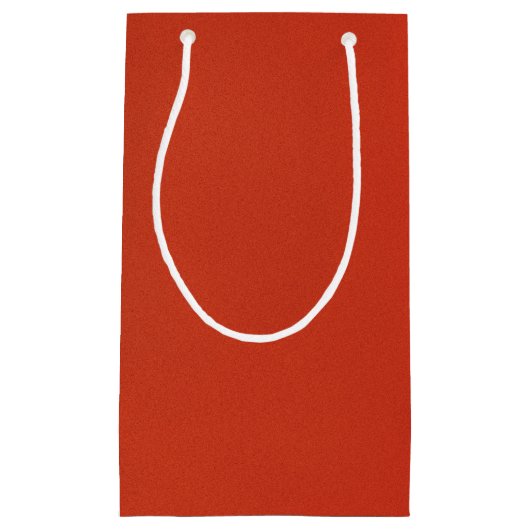 Petit Sac Cadeau Lumineuse texture de grain rouge chaud (Devant)