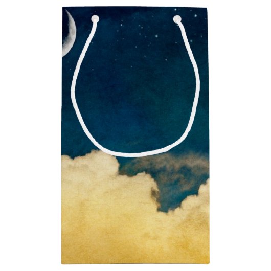 Petit Sac Cadeau Lune et Cloudscape (Dos)