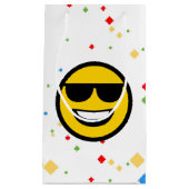 Petit Sac Cadeau Lunettes de soleil cool Emoji (Devant)