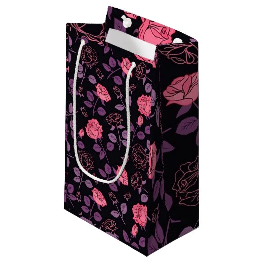 Petit Sac Cadeau Luxe floral (Devant Angle)