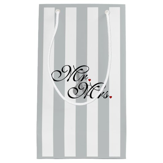 Petit Sac Cadeau M. et Mme Cliquer pour Customiser les bandes de co (Devant)