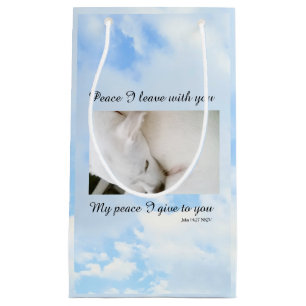 Petit Sac Cadeau Ma Paix Je Vous Donne La Bible Verse Chien Dans Le
