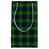 Petit Sac Cadeau MacDonald tartan bleu vert plaid (Devant)