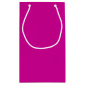 Petit Sac Cadeau Magenta Clair Uni (Dos)