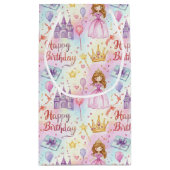 Petit Sac Cadeau Magique Princesse Anniversaire Design (Dos)