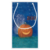 Petit Sac Cadeau Magnifique citrouille géante et fantôme mignon pou (Dos)