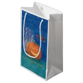 Petit Sac Cadeau Magnifique citrouille géante et fantôme mignon pou (Devant Angle)