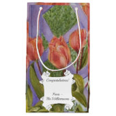 Petit Sac Cadeau Magnifique Tulipe Orange (Devant)