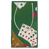 Petit Sac Cadeau Main de Poker gagnante six à dix (Devant)